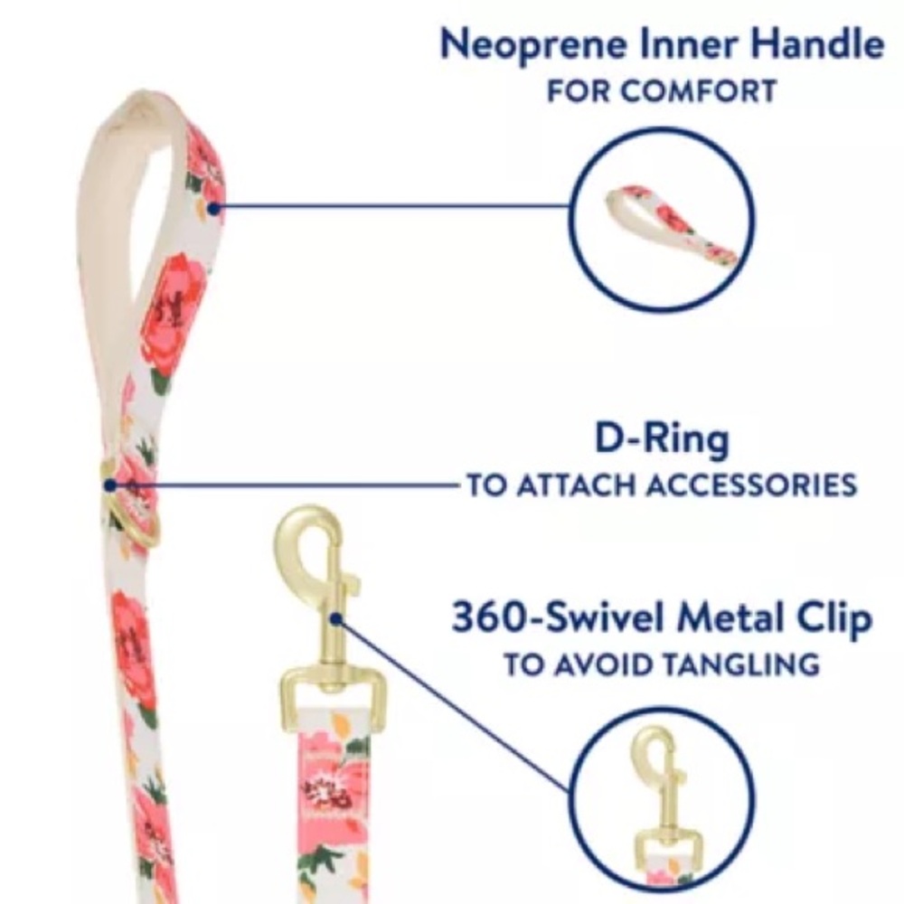 Dog Floral Leash 4ft — Top Paw - Picture 13 of 16